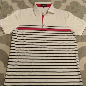 Men's striped polo shirt